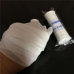 2024 Emergency Supplies PBT Elastic Bandage Medical Food and Pet Bandage for Splint Fractures First Aid Non-woven Bandage