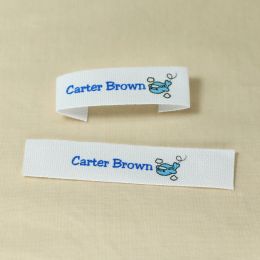 accessories Custom Sewing label, Logo or Text Custom Design, Personalised Brand , Sew on Cotton Fabric, Free shipping (FR159)