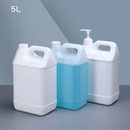 Jars 5 Litre Thicken HDPE plastic Container with Lid Food Grade liquid jerry can Leakproof water bottle Honey barrel 1Pcs
