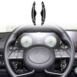 Car Styling Auto Parts Steering Wheel Shift Paddle Extender Forged Carbon Fiber And ABS Material For Hyundai Festa 23-24