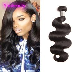 Indian Human Hair Mink 9A Natural Black Body Wave One Bundle Double Wefts One Inch Indian Human Hair Extensions6648768