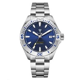 CADISEN Precision Steel Fully Automatic Mechanical Business Night Glow 200 Metre Diving Men's Watch 8218
