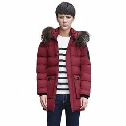 new 90%white duck down men windbreaker coats hooded men down jacket men's winter thick m down jacket overcoat jacket parka O9s1#