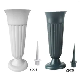 Vases 2Pack Cemetery With Spikes Artificial Flowers For Flower Arrangement