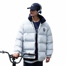 men Jacket Winter Heavy Warm Cott Parkas Hip Hop Oversize Bomber Harajuku Streetwear Fi Brand Women's Jackets Down Coats W7Nh#
