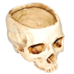 Planters Resin Human Skull Model Flower Pot Shining Fancy Multifunctional Fruit Plate Storage Tank Container Home Decor Crafts