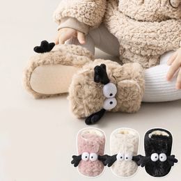 Baby Winter Shoes For Girl Boy born Infant Cribs Casual Baby Plush Fluffy Barefoot Walking Shoes Kids Booties Toddler Items 240325