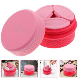 Storage Bottles Cream Box Silicone Container Moulds Ice Tray Travel Jar For Creams With Spoon Silica Gel Makeup Small Lip