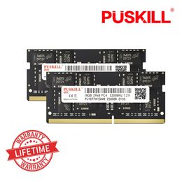 2PCS PUSKILL Memoria Ram DDR4 16GB 8GB 4GB 3200MHz 2666MHz 2400MHz 260pin Sodimm Notebook For Laptop Memory 240314