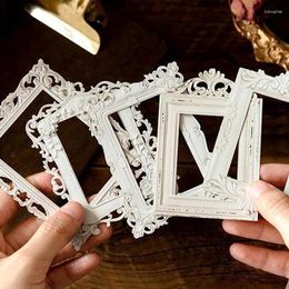 Frames Hollow Embossed Po Frame Material Paper Junk Journal Planner Scrapbooking Vintage Diy Craft Cardstock