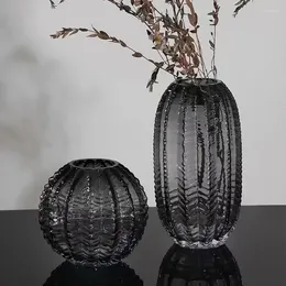 Vases Nordic Modern Cactus Glass Vase Light Luxury Creative Flower Arrangement Minimalist Decorative Decoration For Home