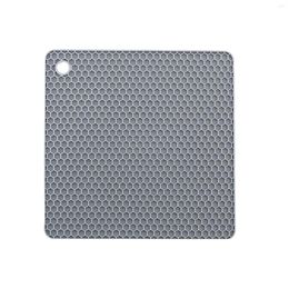 Table Mats Square Silicone Honeycomb Style Home Insulated Cooker Dish Thicken Kitchen Microwave Round