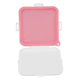 Dinnerware Sandwiches Container Hanging Hole Design Storage Box Three Sided Buckle Safe Harmless For Outing Picnic