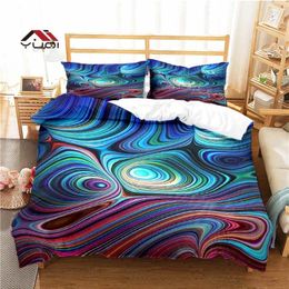 Bedding Sets Marble Pattern Duvet Cover Set For Adult Kids Bed Comforter 10 Sizes