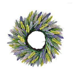 Decorative Flowers Artificial Spring Wreath Flower For Front Door Wall Wedding Farmhouse