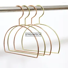 Hangers Semicircle Metal Hanger Nordic Style Rose Gold Iron Rack For Scarf Tie Belt And Towel Clothes Organiser 50pcs