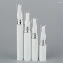 Storage Bottles 5ML10ml15ml White Airless Bottle Long Vacuum Pump Lotion Emulsion Serum Sample Eye Essence Moisture Skin Care Packing