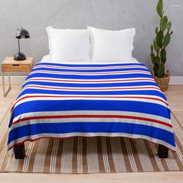 Blankets Rangers - Striped Throw Blanket And Soft Plaid Fuzzy