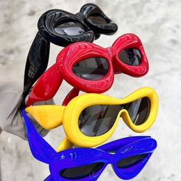 2023 new cat's eye bubble sunglasses funny show street po net red sunglasses2617