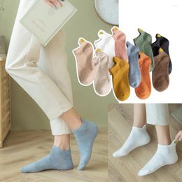 Women Socks Love Embroidery Boat Fashion Funny Shallow Mouth Compression Anklet Cute Cotton