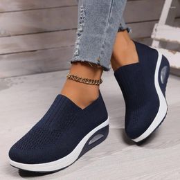 Casual Shoes Fashion Air Cushion Dance Women's Slope Heel Anti Slip Sneakers