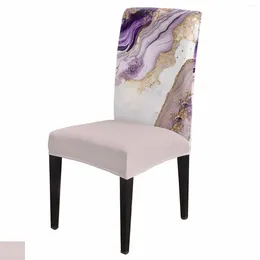 Chair Covers Abstract Modern Marble Texture Cover Set Kitchen Stretch Spandex Seat Slipcover Home Dining Room