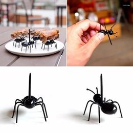 Forks 12Pcs/Set Creative Party Ants Series Of Toothpicks Industrious Fruit Fork Cupcake Decor