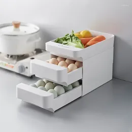 Storage Bottles Drawer-type Egg Box Put Compartment Multi-layer Rack Support Artifact Fresh-keeping Cartons