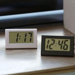 Table Clocks Mini Portable Desk Clock 12Hour Time Display Digital With Date Electronic For Student/Car/Bedroom