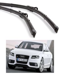 New 2Pcs 24" 20" Car Front Windshield Wiper Blade Bracketless fit for A4 2008-2015 09 10 11 12 13 142903354