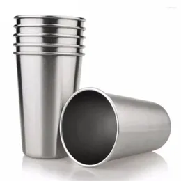 Mugs 500ml 3 Pieces/a Lot Stainless Steel 304 Family Dancing Party Milk Cold Drinking Cup Whisky Beer Coffee Tea Mug