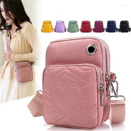 Bag Woman Small Shoulder Diagonal Multi-Function Mobile Phone Outdoor Earphone Pouch Sports Summer Coin Purse Handbags