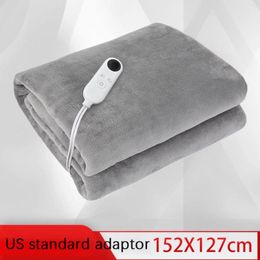 Blankets Heated Blanket Electric 50"x59" Heating 3 Hours Auto Off 6 Heat Levels Constant Temperature Flannel