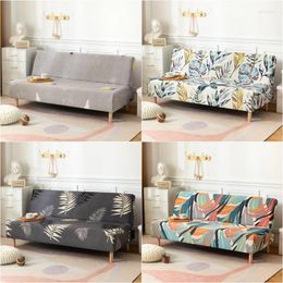 Chair Covers Elastic Stretch Sofa Bed Cover Spandex Nordic Armless Seat Slipcovers Floral Leaves Universal Folding Protector Living Room
