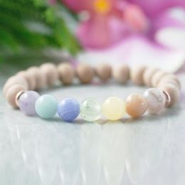 MG1079 7 Chakra Chakra Healing Crystals Bracelet New Design Chakra Bracelet Meditation Yoga Bracelet Reiki Aromatherapy Jewelry278S