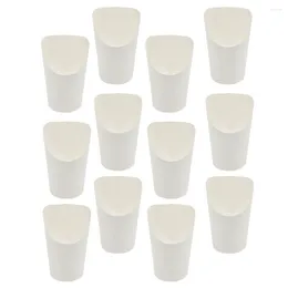 Disposable Cups Straws 50 Pcs Chip Cup Kraft Paper Fries Takeaway Mini Food Containers Ice Cream Mug French Snack