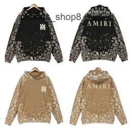 Fried Amiirss Hoodie Sweatshirt Sweat Printing Winter Cashew Street Casual Loose Stars Hooded Men and Women's Sweater Coat Ins 3W7M