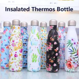 Boxes 500ml Doublewall Stainless Steel Thermos Thermal Mug Coke Shape Sport Water Bottle for Girls Women Vacuum Flask Travel Mug Cup