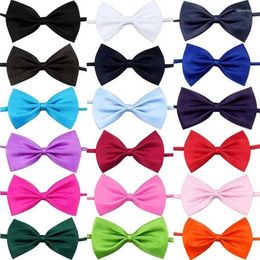 Dog Apparel 50pcs Mix Colour Cat Bow Tie Neck Ties Dogs Puppy Adjustable Bowties Small Pets Grooming Accessories Supplies Wholesale