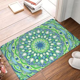 Carpets Green White Mandala Evil Eye Bedroom Mat Rug Home Doormat Kitchen Carpet Decoration