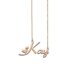 Pendant Necklaces Kay Name Necklace Custom For Women Girls Friends Birthday Wedding Christmas Mother Days Gift228T