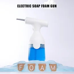 Liquid Soap Dispenser Electric Automatic Foam Dispensers 1200mah 350ML Foaming Rechargeable Gun For Kitchen Bathroom