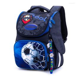 School Bags Orthopedic Backpack For Boys 3D Cartoon Football Bag Children 1 Grade Backpacks Kids Satchels Bookbag Russia Brand