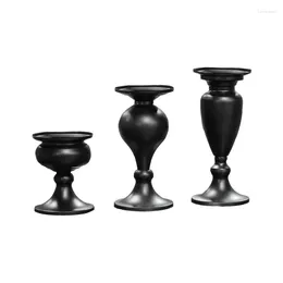 Candle Holders Unique Pillars Holder For Table Centrepiece Metal Stand Decorative