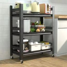 Racks Kitchen Storage Rack, Floor Mounted Multilayer Microwave Oven, Oven Storage Rack, Multifunctional Storage Rack, Household Use