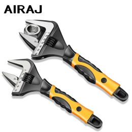 accessories Air 2022 New Enhanced Bathroom Wrench 6/8/10/12 in Adjustable Wrench Large Open Wrench Tool High Quality Plumbing Repair Tool