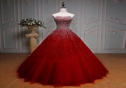 Custom Made Quinceanera Dresses 2021 Organza Bling Beads Ball Gown Corset Sweet 16 Dress Sequins Laceup Debutante Prom Party Dres3721834