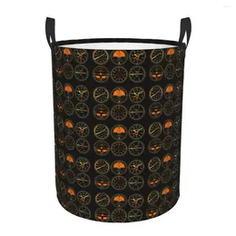 Laundry Bags Cockpit Six Dials Flight Simulator Pilot Hamper Large Clothes Storage Basket Aviation Aeroplane Toy Bin For Boy Girl