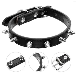 Dog Collars Pet Collar Durable Rivet Walking Rope Supplies Spike Neck Decor Small