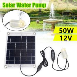 Accessories 50W Doublesided Power Generation Solar Panel Water Pump Set Outdoor Solar Water Dispenser Pump Fountain Irrigation Pool Pump